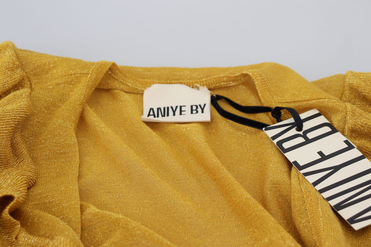 Aniye By Gold Long Sleeves Ruffled Women Cardigan Sweater $695.00 Aniye By Luzworld
