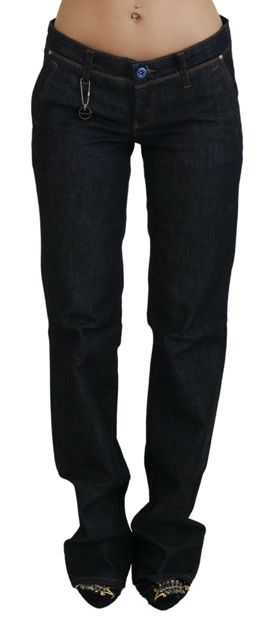 Costume National Blue Low Waist Straight Denim Pants Jeans $559.00 Costume National Luzworld