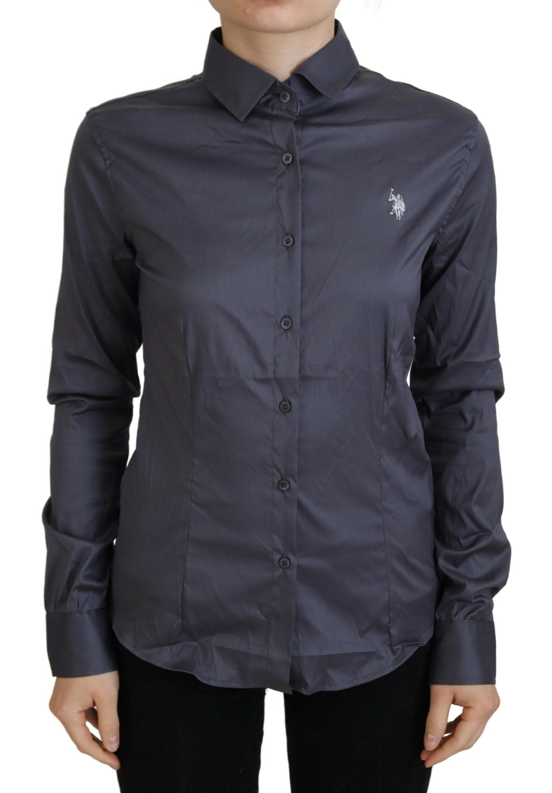 U.S. POLO ASSN. Gray Printed Long Sleeves Collared Top $219.00 U.S. POLO ASSN. Luzworld