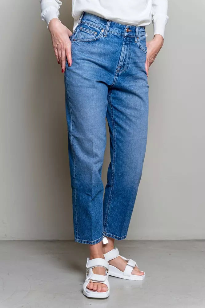 Don The Fuller Blue Cotton Women Jeans $606.00 Don The Fuller Luzworld