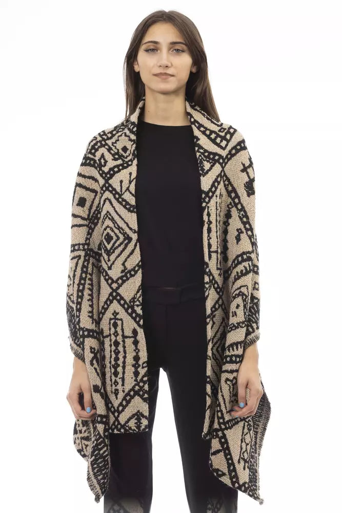 Alpha Studio Brown Wool Women Scarf $503.00 Alpha Studio Luzworld