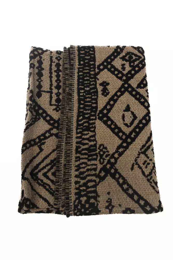 Alpha Studio Brown Wool Women Scarf $503.00 Alpha Studio Luzworld