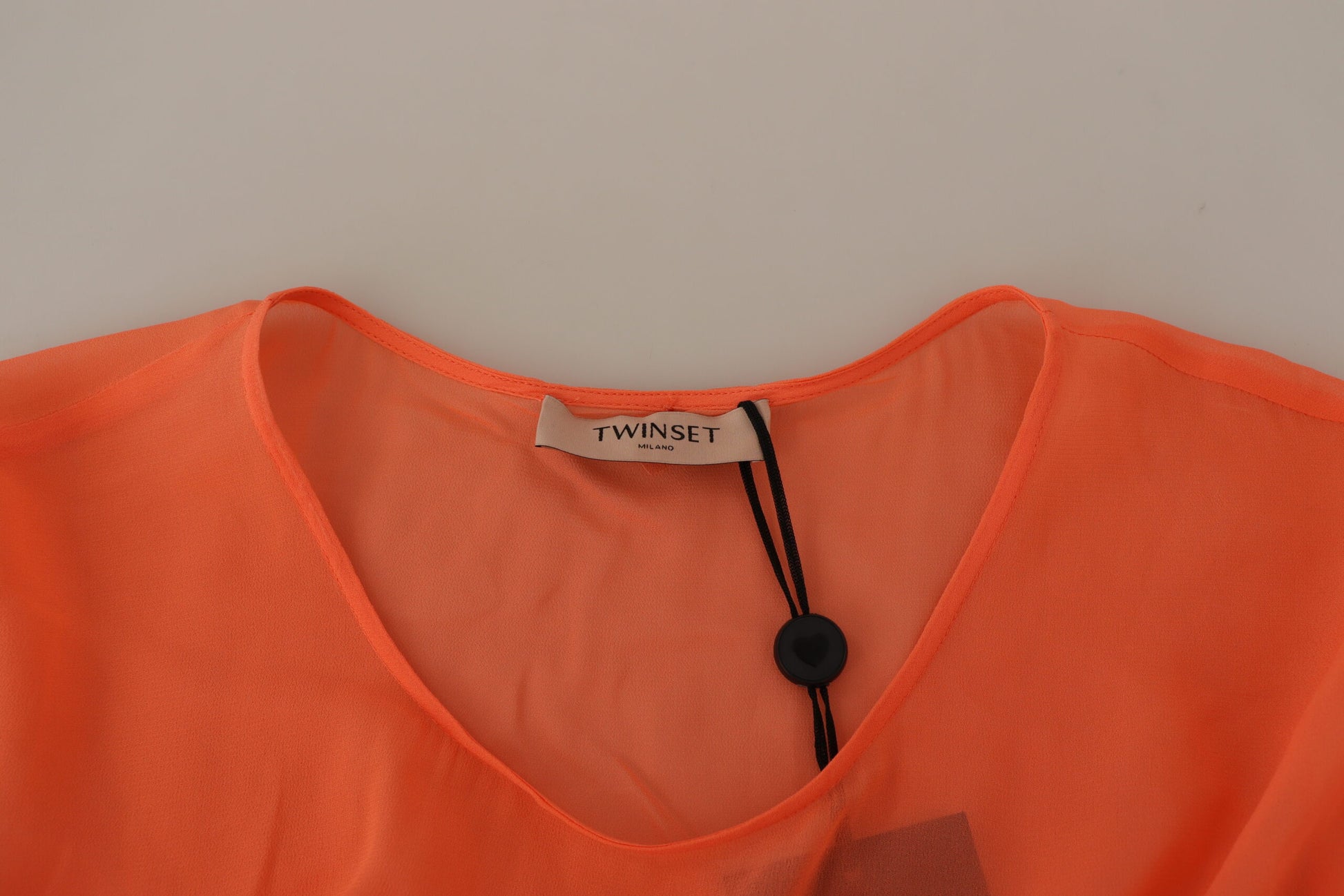 Twinset Coral Cotton Blend Short Sleeves Maxi Shift Dress $695.00 Twinset Luzworld