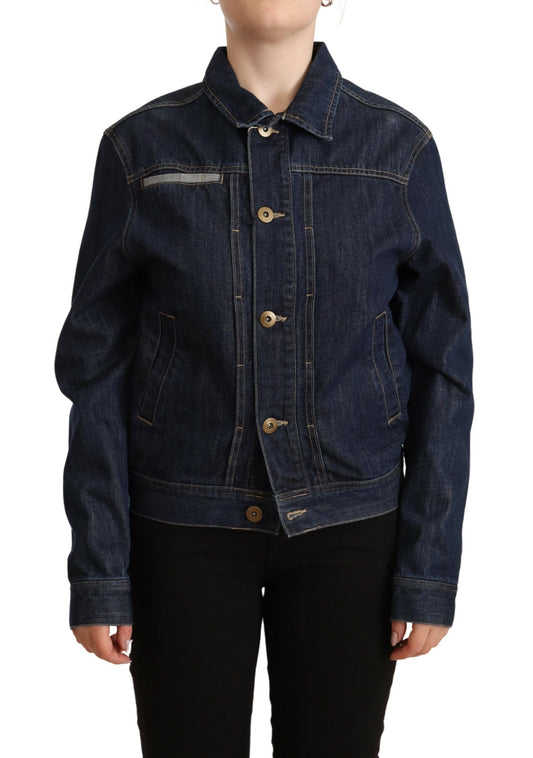 Master Coat Dark Blue Button Down Long Sleeves Denim Jacket $720.00 Master Coat Luzworld
