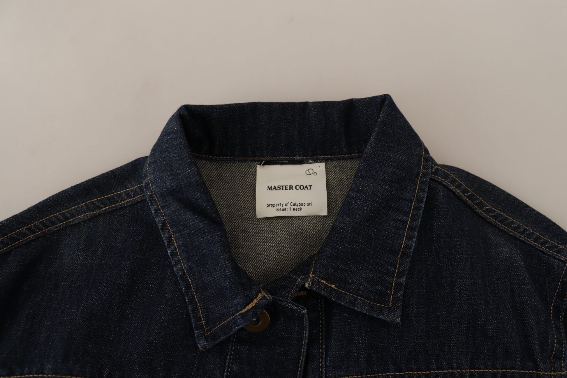 Master Coat Dark Blue Button Down Long Sleeves Denim Jacket $720.00 Master Coat Luzworld