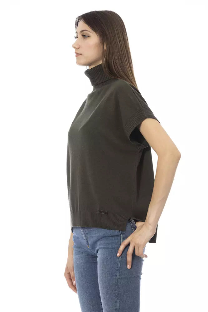 Baldinini Trend Green Wool Women Sweater $534.00 Baldinini Trend Luzworld