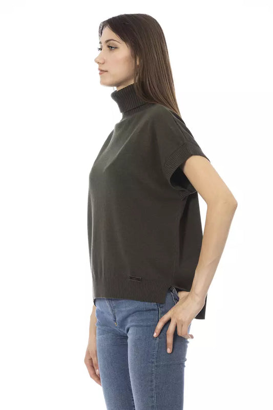 Baldinini Trend Green Wool Women Sweater $534.00 Baldinini Trend Luzworld