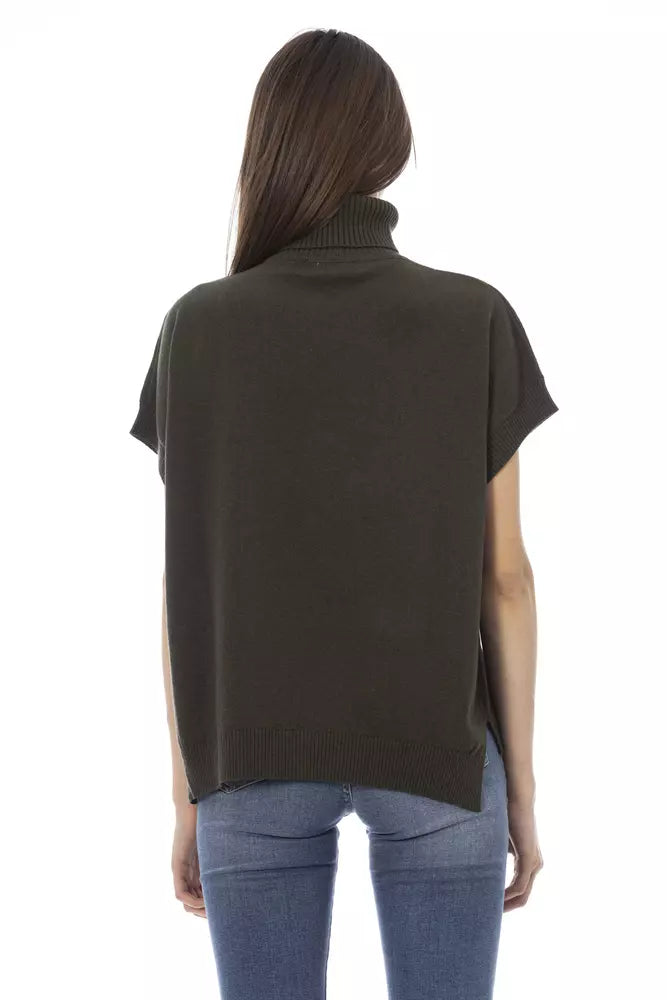 Baldinini Trend Green Wool Women Sweater $534.00 Baldinini Trend Luzworld