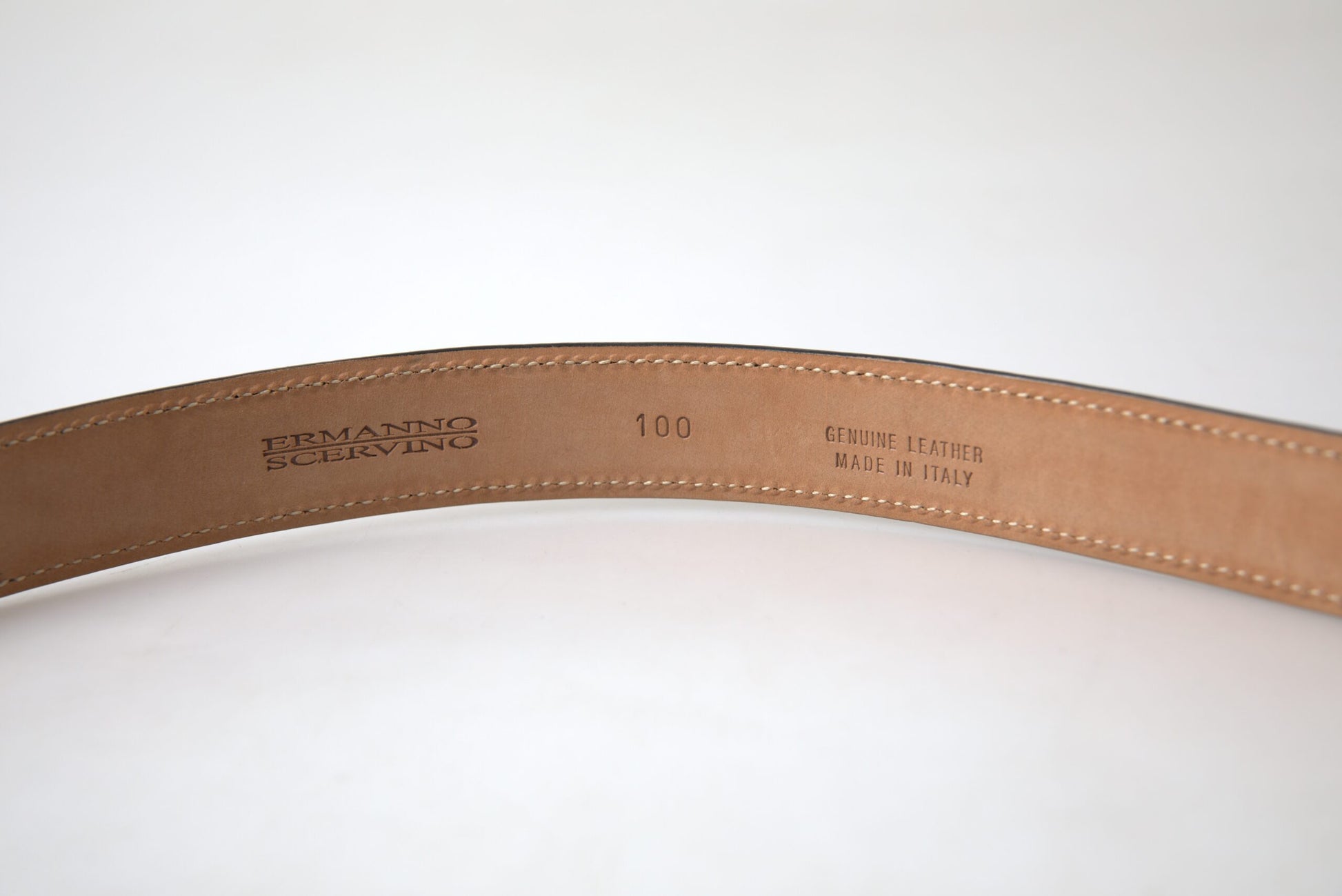 Ermanno Scervino Black Leather Metal Buckle Cintura Belt $935.00 Ermanno Scervino Luzworld