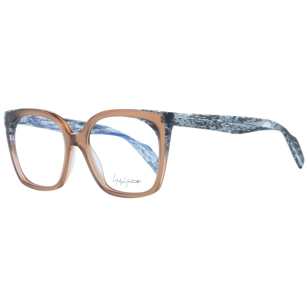 Yohji Yamamoto Brown Women Glasses Frame $738.00 Yohji Yamamoto Luzworld