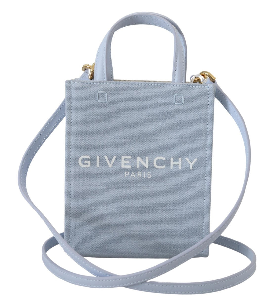 Givenchy Blue Coated Canvas Vertical Cloud Mini Shoulder Bag $1985.00 Givenchy Luzworld