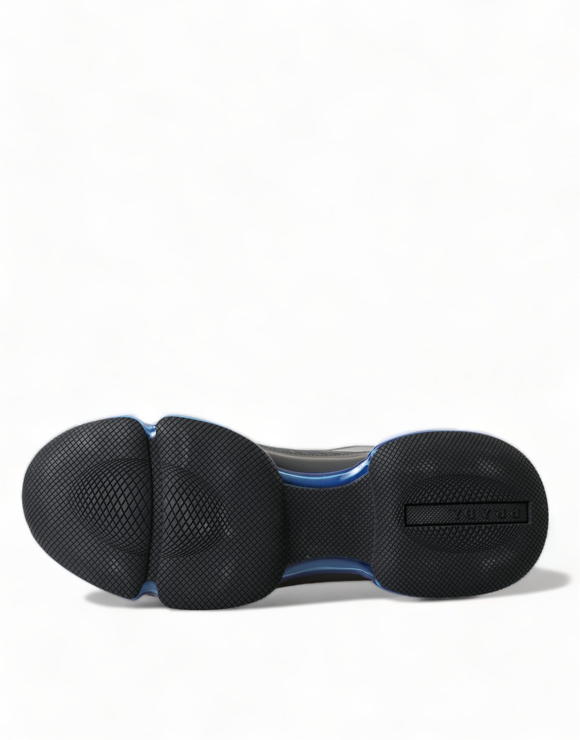 Prada Black Blue Rubber Knit Slip On Low Top Sneakers Shoes $2939.00 Prada Luzworld