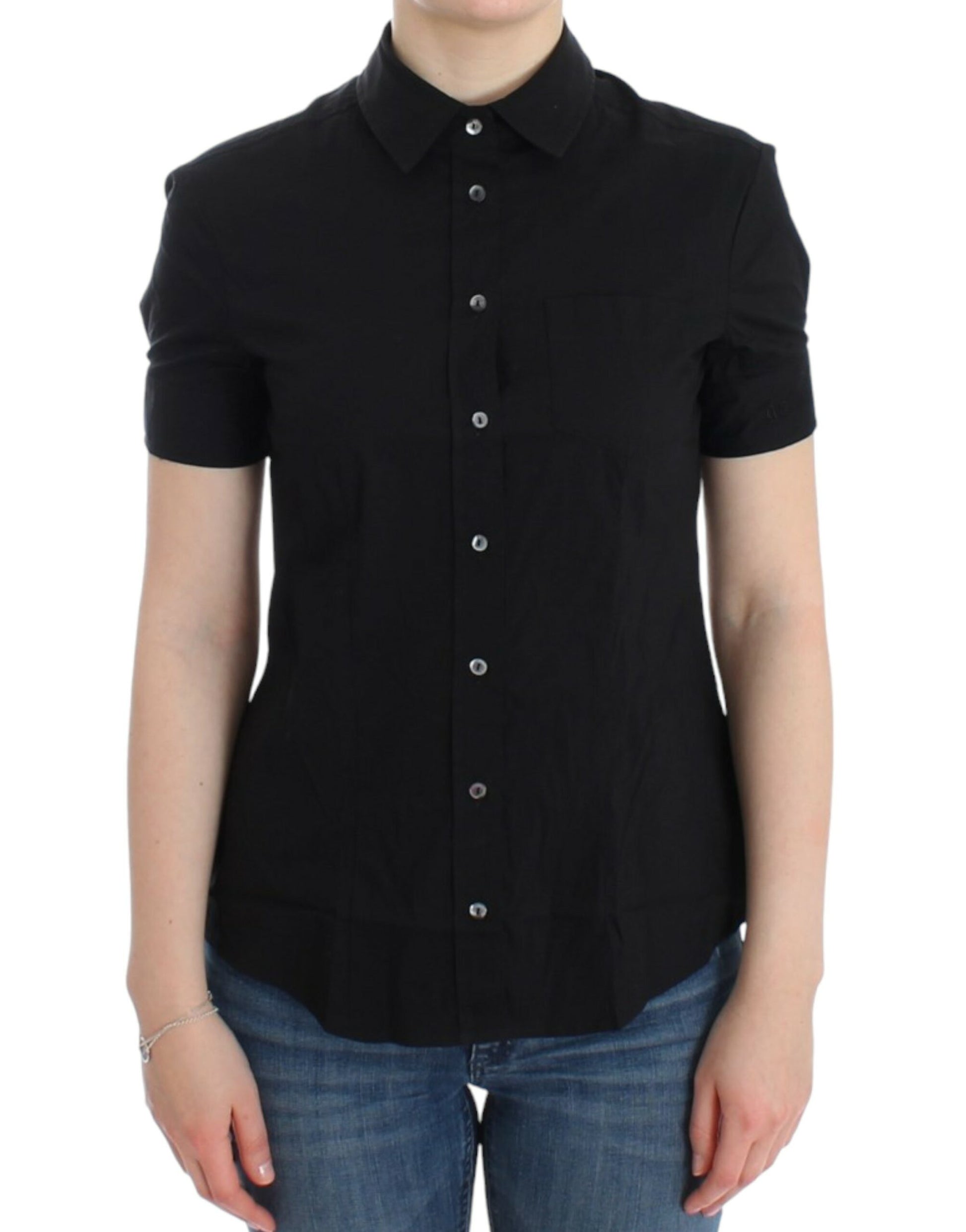 John Galliano Black cotton shirt top $584.00 John Galliano Luzworld