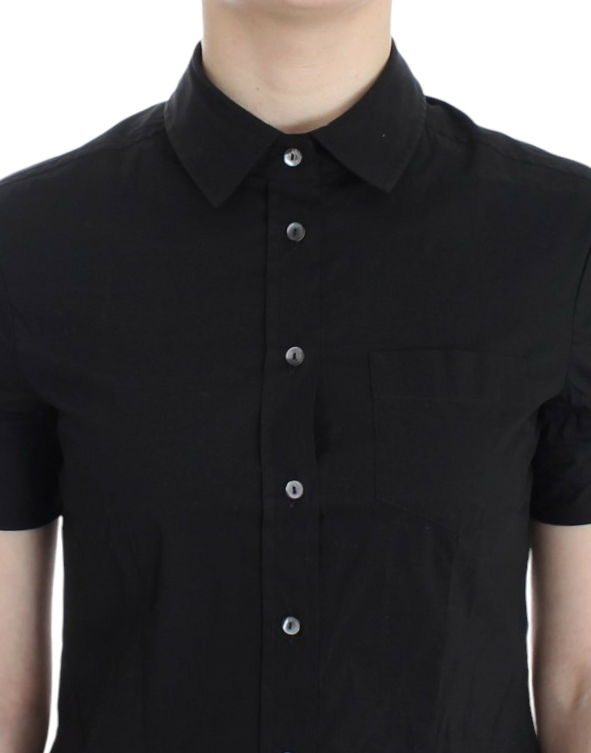 John Galliano Black cotton shirt top $584.00 John Galliano Luzworld