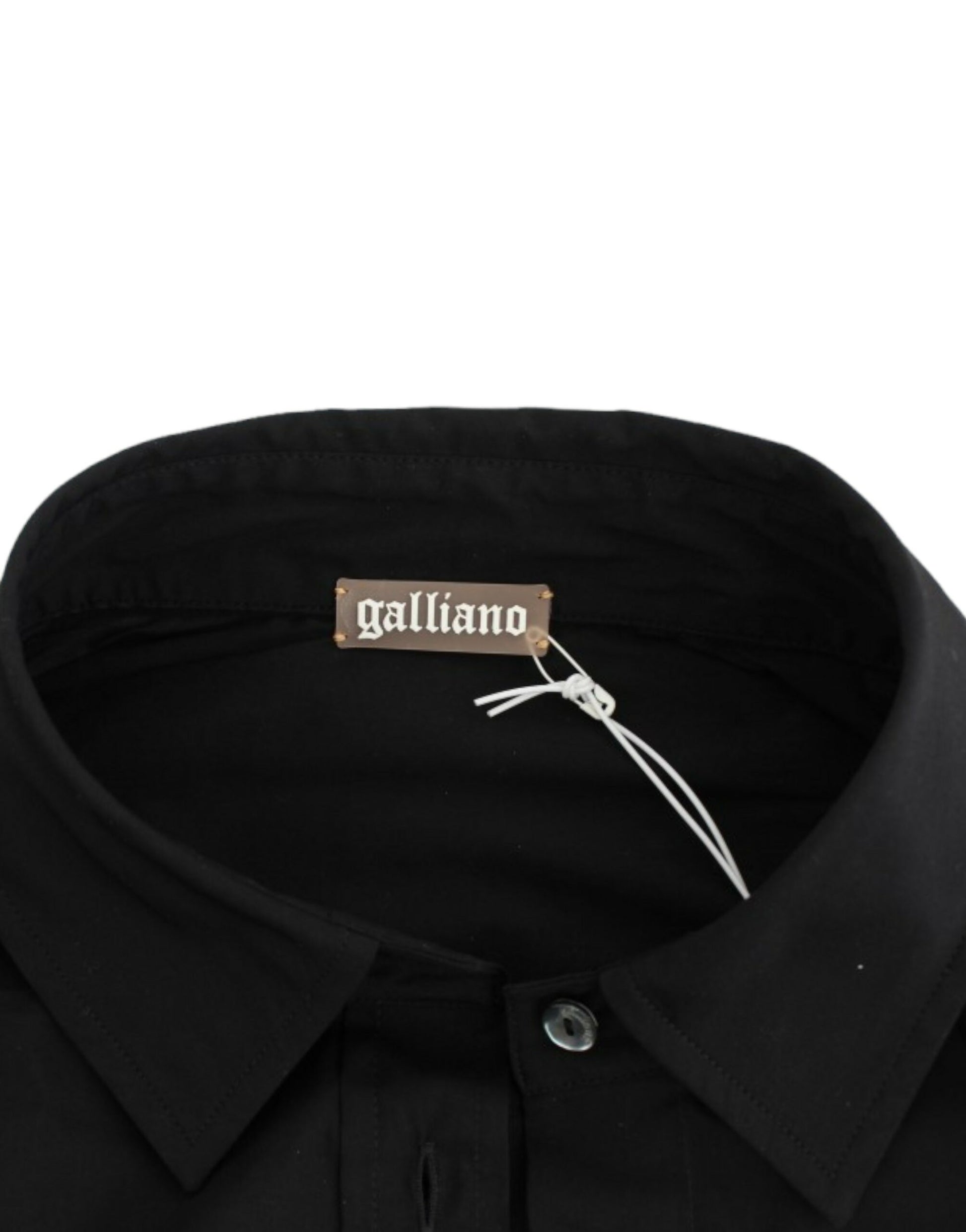 John Galliano Black cotton shirt top $584.00 John Galliano Luzworld