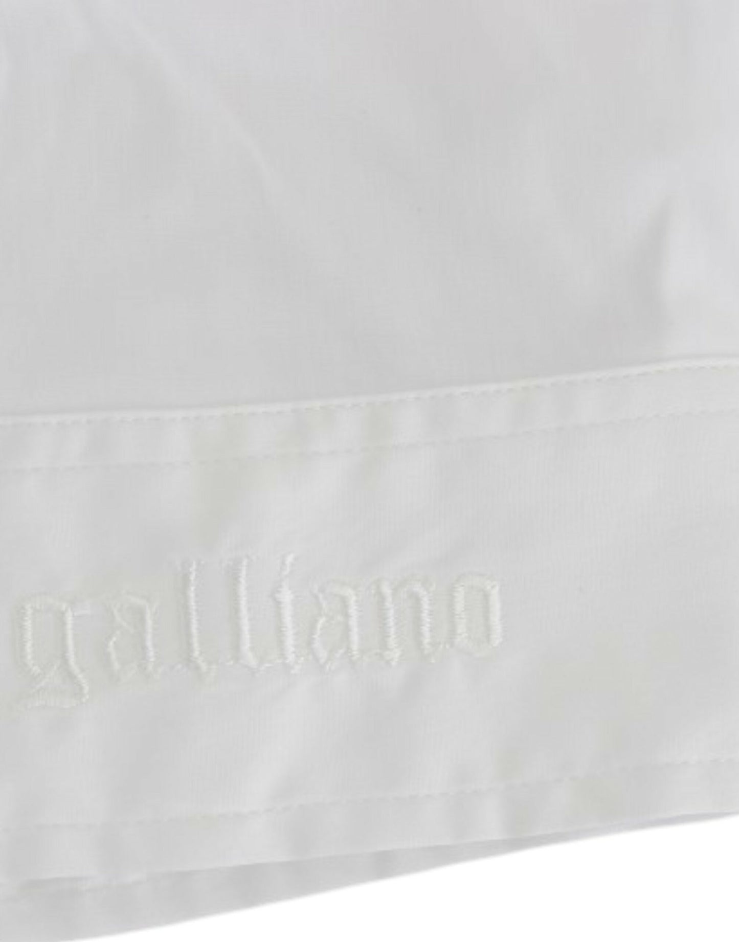 John Galliano White Cotton Shirt Top $584.00 John Galliano Luzworld