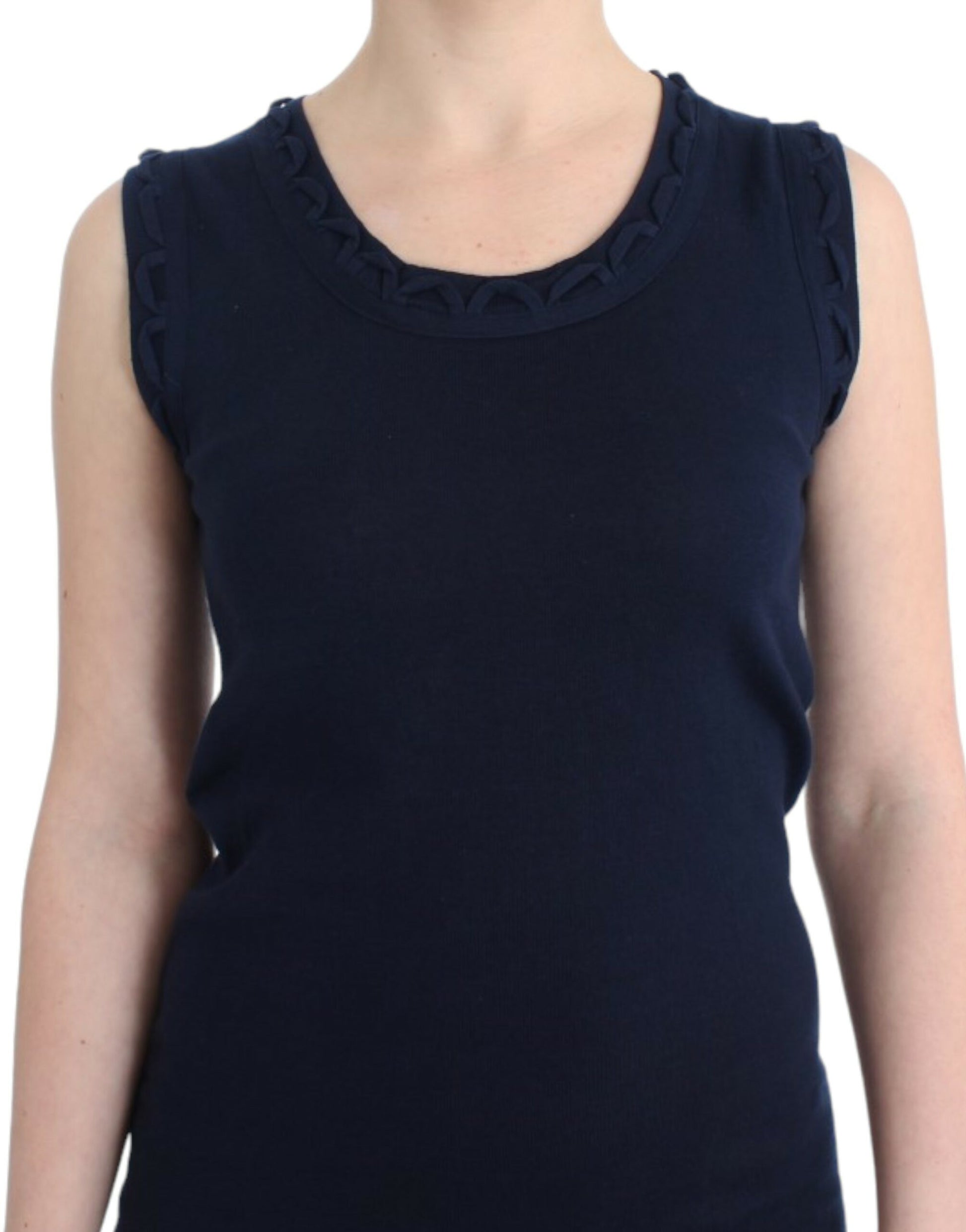 John Galliano Blue cotton jersey dress $500.00 John Galliano Luzworld