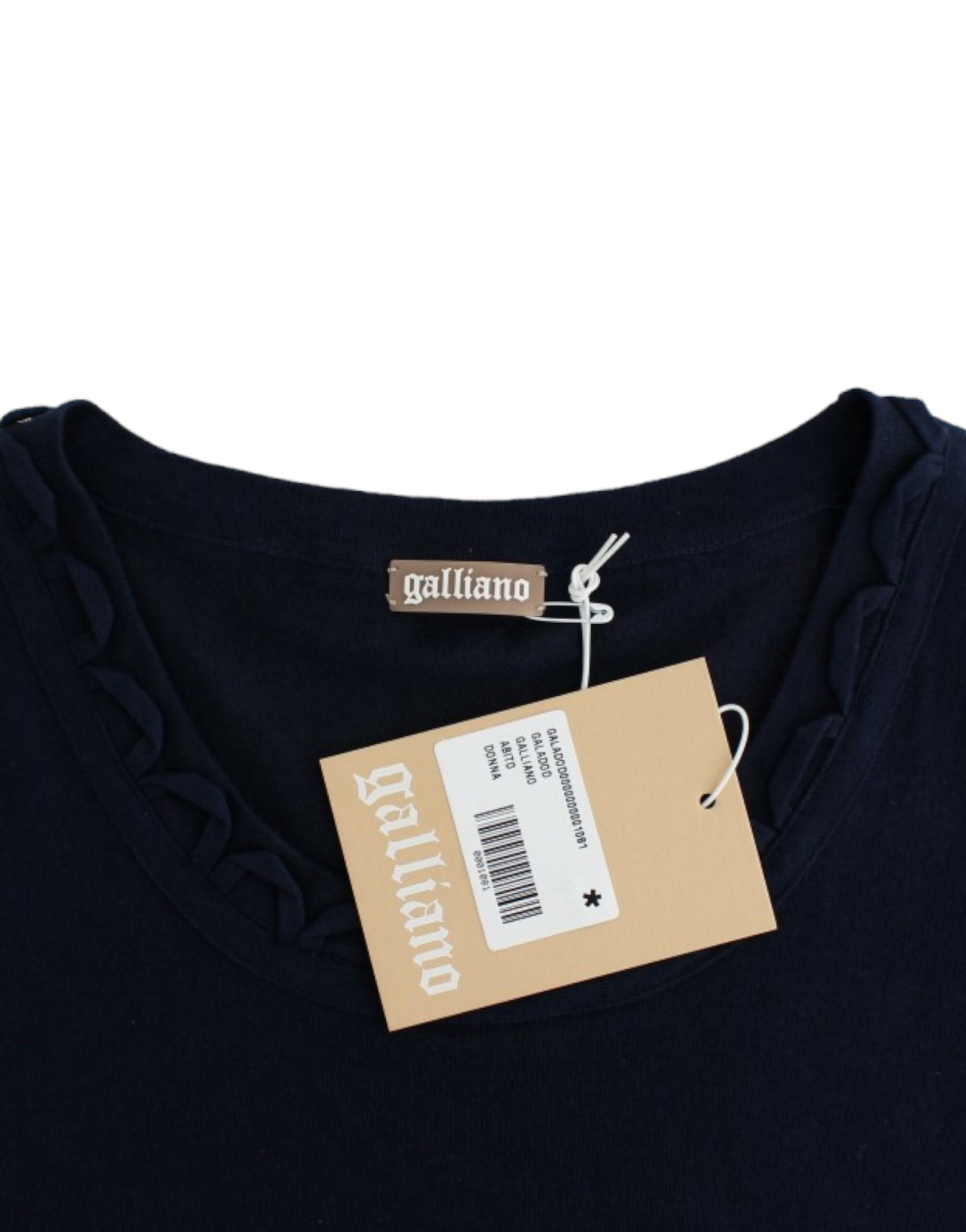 John Galliano Blue cotton jersey dress $500.00 John Galliano Luzworld