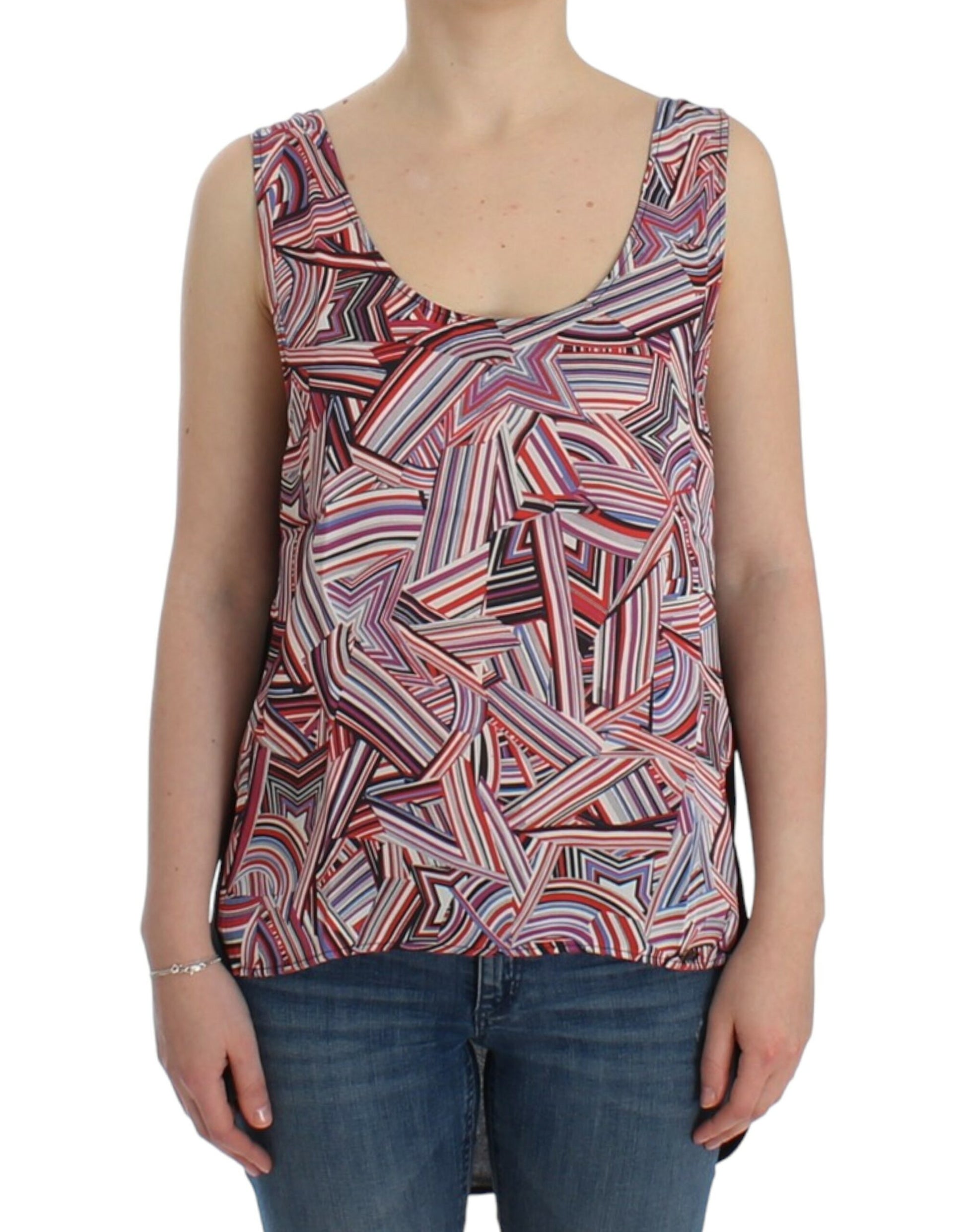 Costume National Multicolor sleeveless top $191.00 Costume National Luzworld