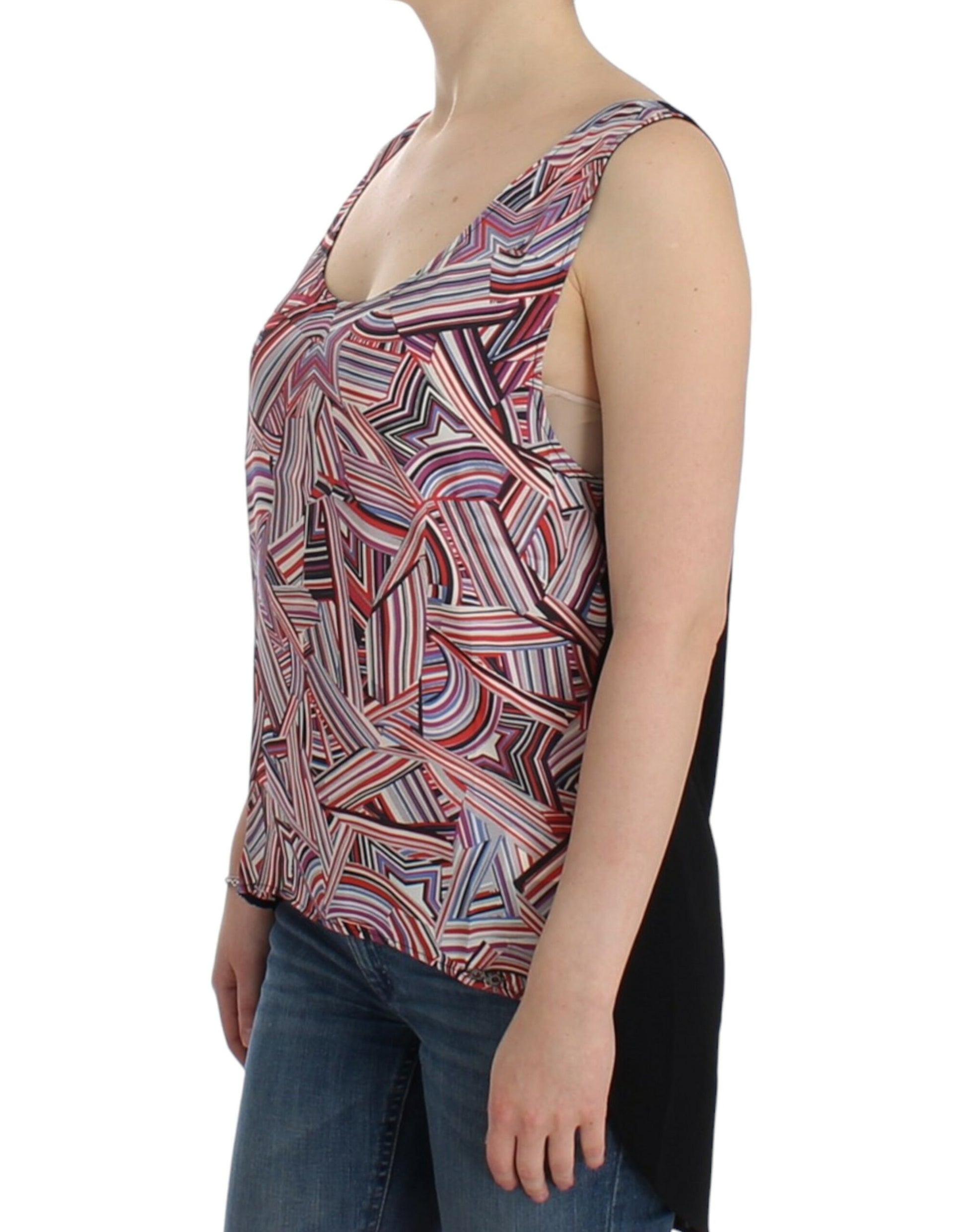 Costume National Multicolor sleeveless top $191.00 Costume National Luzworld