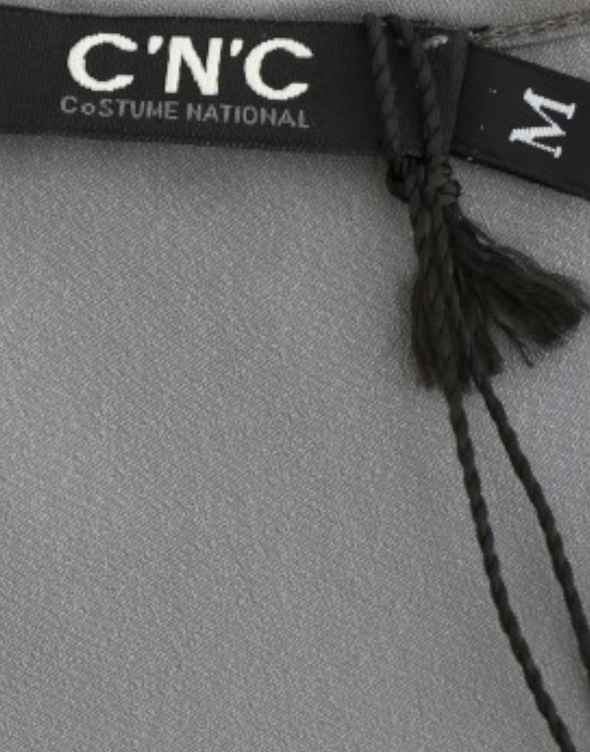 Costume National Gray V-neck long t-shirt $526.00 Costume National Luzworld