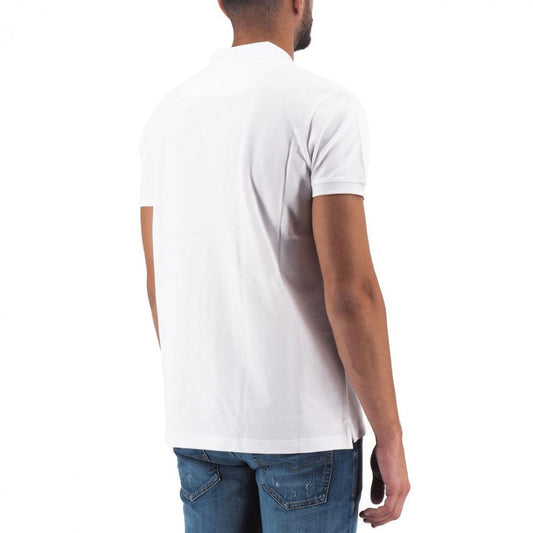 Diesel Elegant White Cotton Polo Shirt with Contrasting Logo $181.00 Diesel Luzworld