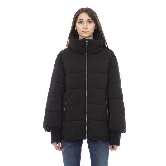 Baldinini Trend Black Polyamide Women Jacket $749.00 Baldinini Trend Luzworld