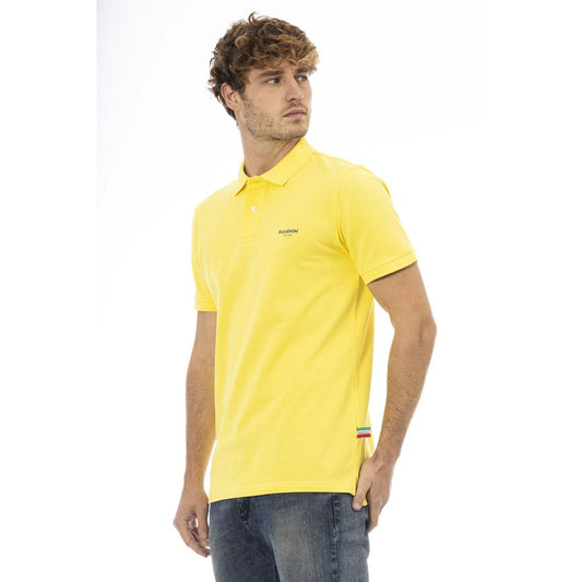 Baldinini Trend Yellow Cotton Men Polo Shirt $188.00 Baldinini Trend Luzworld