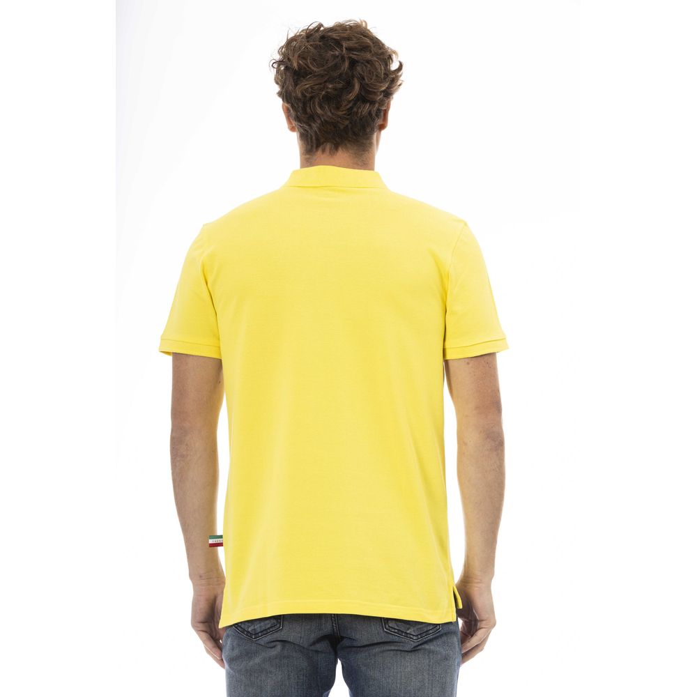 Baldinini Trend Yellow Cotton Men Polo Shirt $188.00 Baldinini Trend Luzworld
