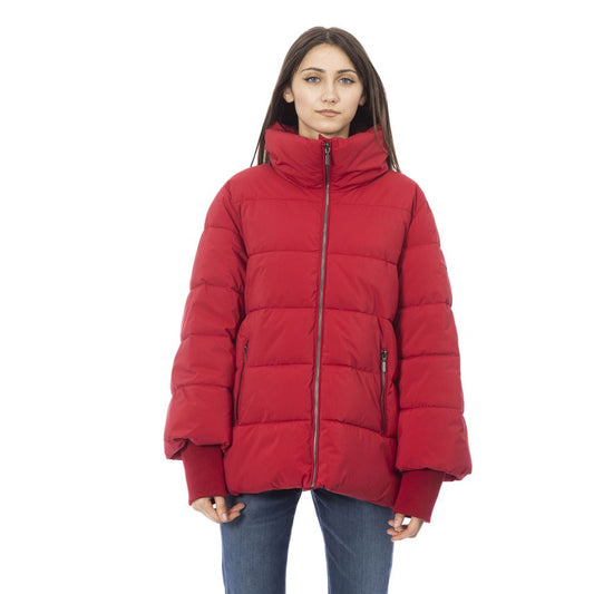 Baldinini Trend Red Polyamide Women Jacket $749.00 Baldinini Trend Luzworld