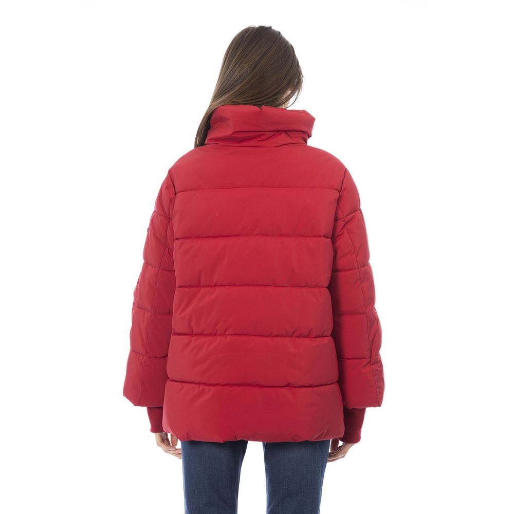 Baldinini Trend Red Polyamide Women Jacket $749.00 Baldinini Trend Luzworld