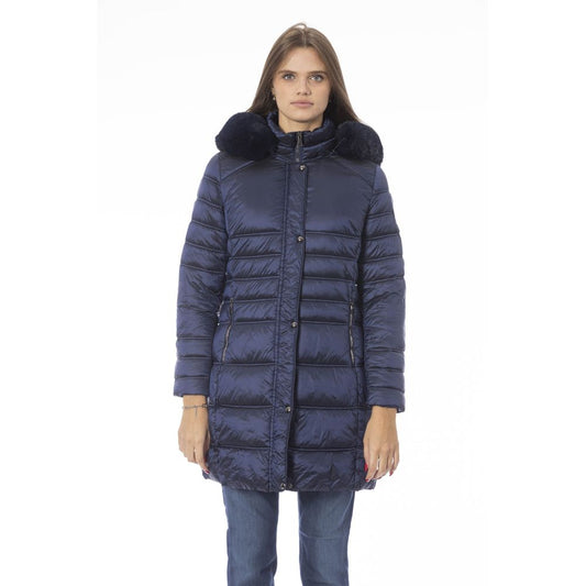 Baldinini Trend Light Blue Polyester Women Jacket $696.00 Baldinini Trend Luzworld