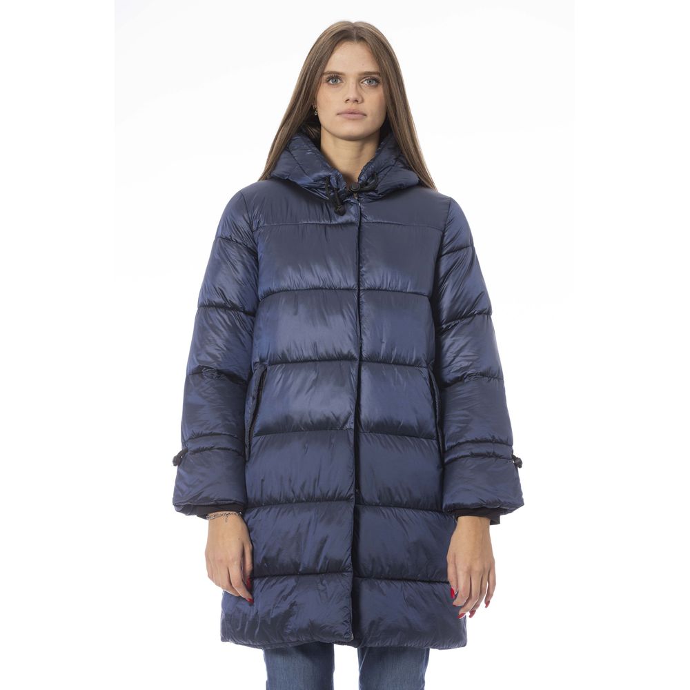 Baldinini Trend Light Blue Nylon Women Jacket $744.00 Baldinini Trend Luzworld