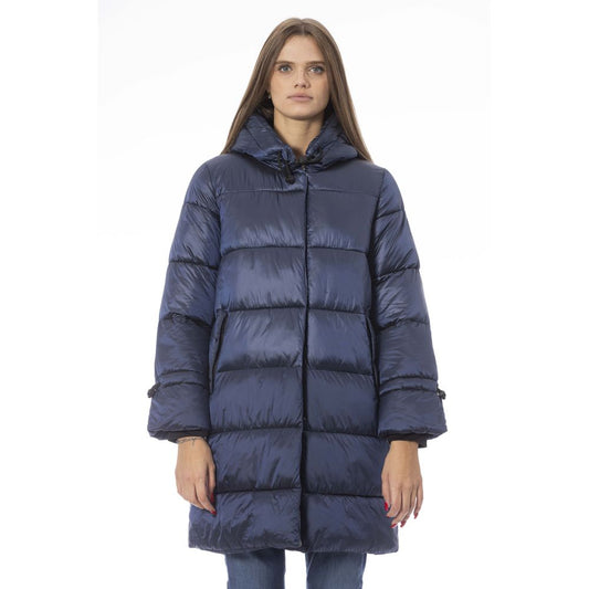Baldinini Trend Light Blue Nylon Women Jacket $744.00 Baldinini Trend Luzworld