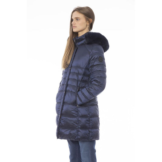 Baldinini Trend Light Blue Polyester Women Jacket $696.00 Baldinini Trend Luzworld