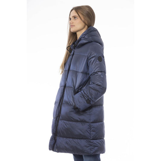 Baldinini Trend Light Blue Nylon Women Jacket $744.00 Baldinini Trend Luzworld
