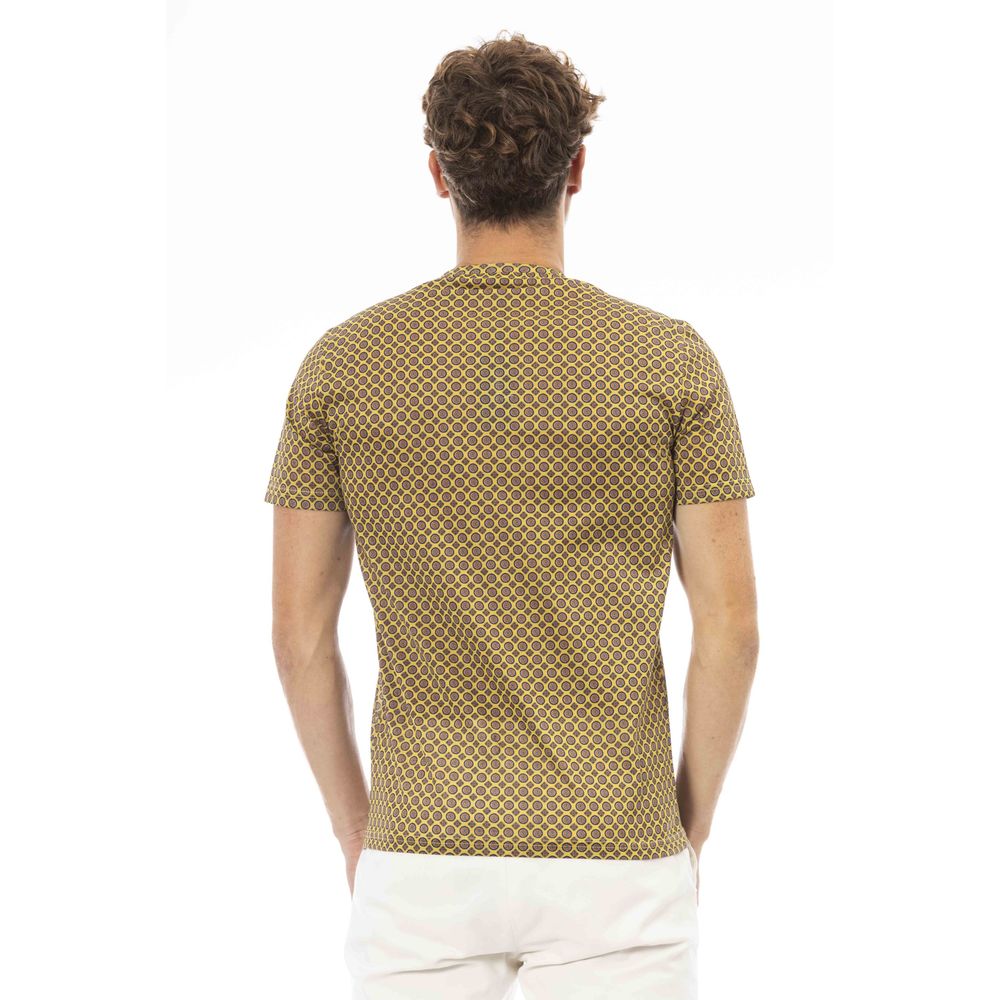 Baldinini Trend Yellow Cotton Men T-Shirt $163.00 Baldinini Trend Luzworld