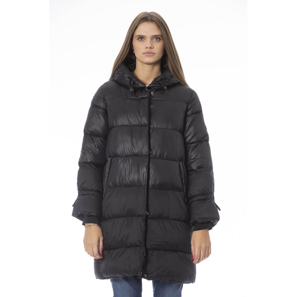 Baldinini Trend Black Nylon Women Jacket $744.00 Baldinini Trend Luzworld