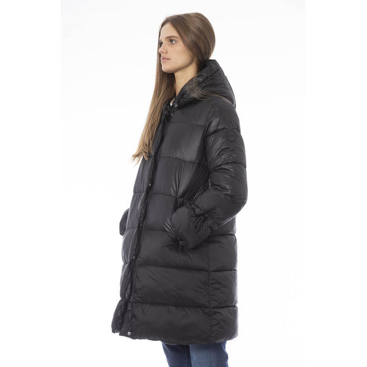 Baldinini Trend Black Nylon Women Jacket $744.00 Baldinini Trend Luzworld