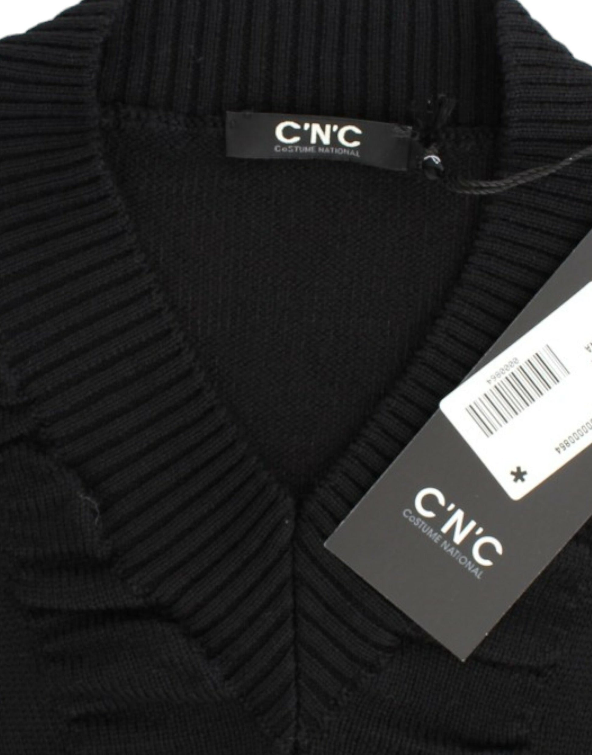 Costume National Black V-neck wool sweater $552.00 Costume National Luzworld