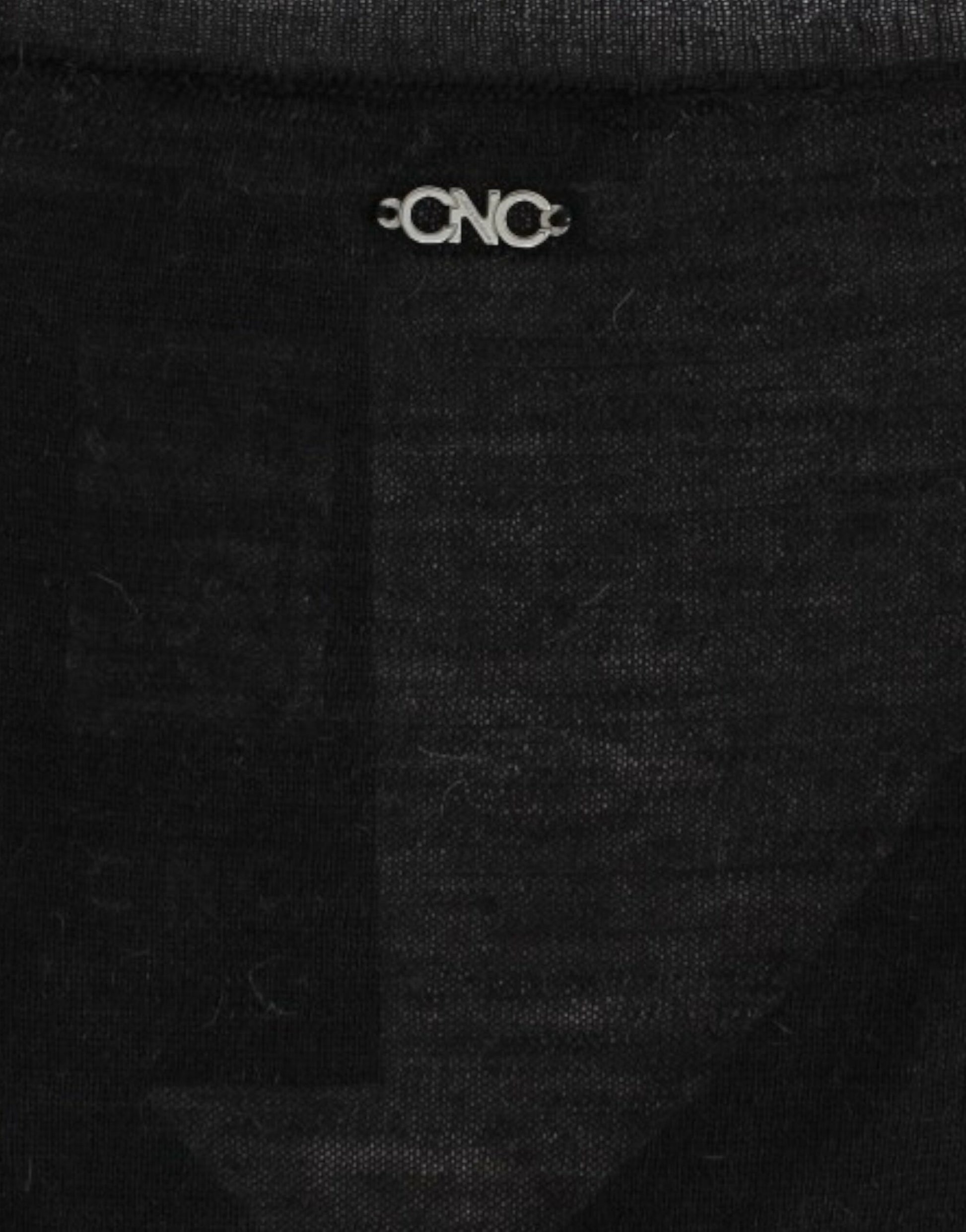 Costume National Black V-neck lightweight sweater $564.00 Costume National Luzworld