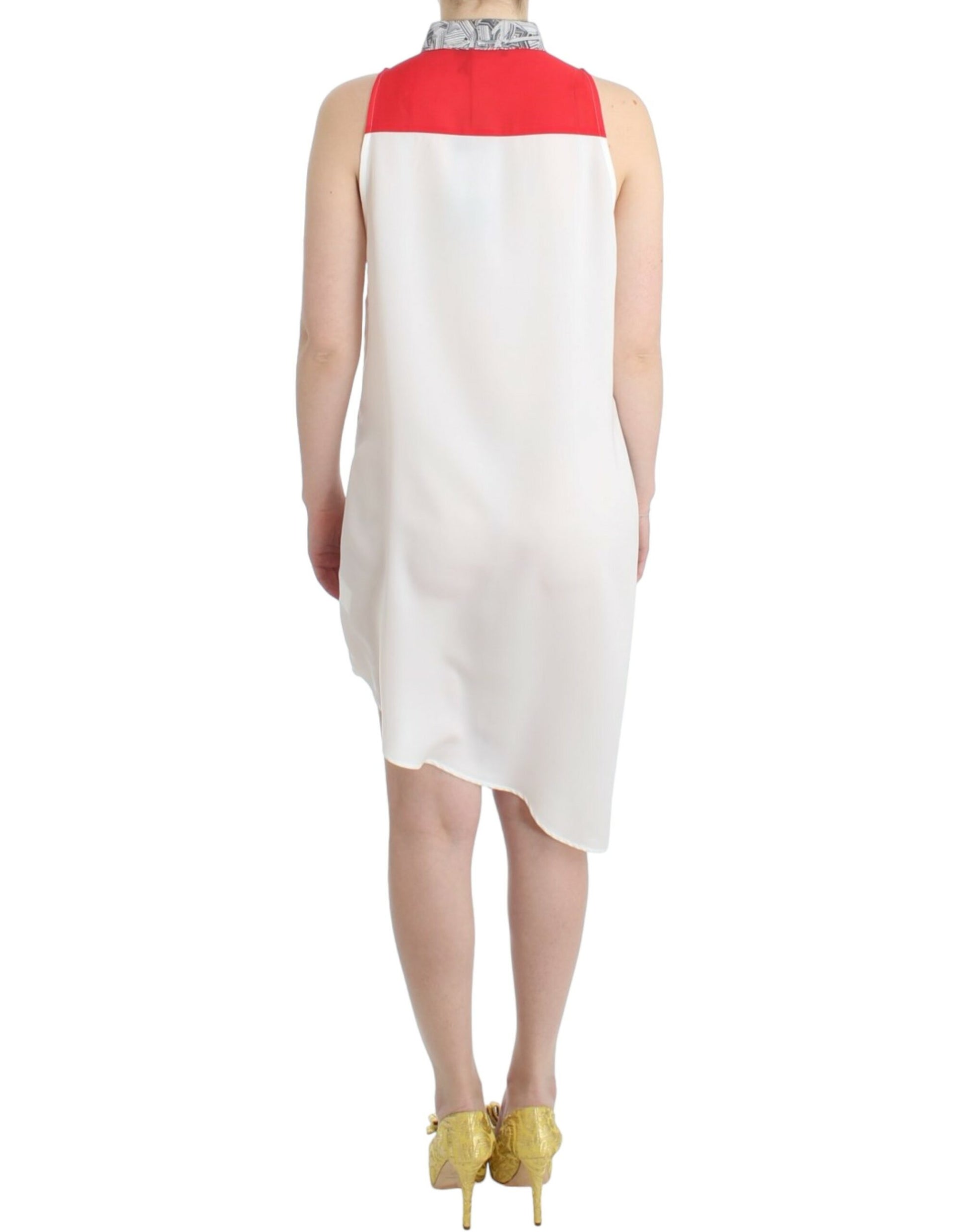 Costume National White shirt assymetric hem dress $564.00 Costume National Luzworld
