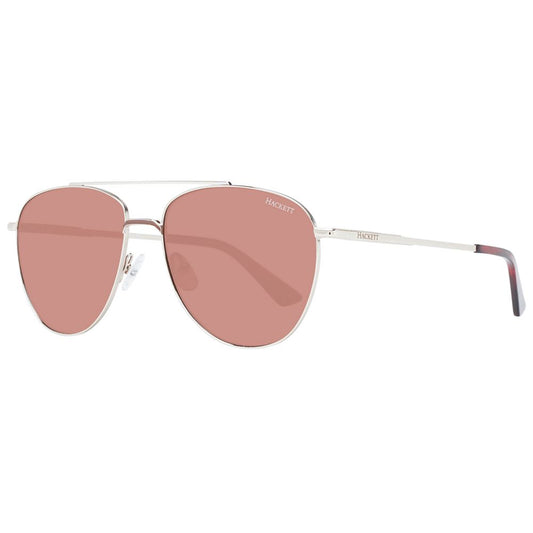 Hackett Gold Men Sunglass $474.00 Hackett Luzworld