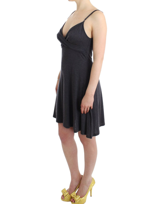 Costume National Gray knitted A-line dress $564.00 Costume National Luzworld