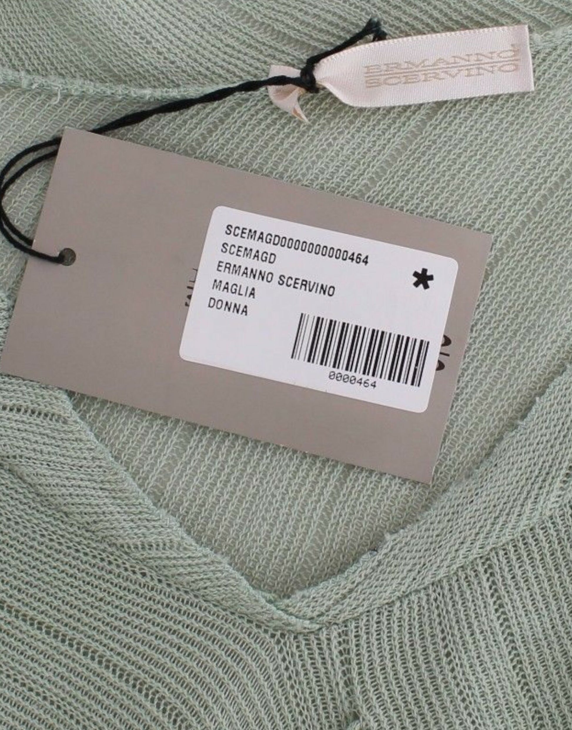 Ermanno Scervino Green Lightweight Knit Sweater Top Blouse $583.00 Ermanno Scervino Luzworld
