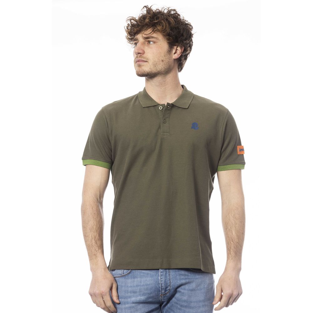 Invicta Green Cotton Men Polo Shirt $153.00 Invicta Luzworld