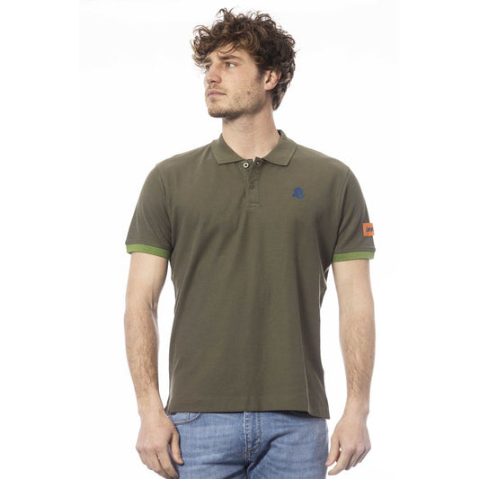 Invicta Green Cotton Men Polo Shirt $153.00 Invicta Luzworld