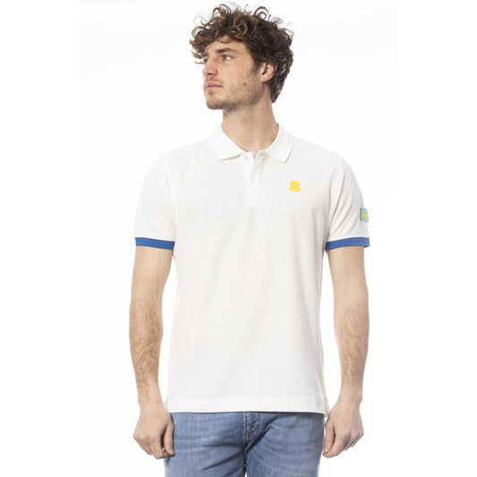 Invicta White Cotton Men Polo Shirt $153.00 Invicta Luzworld