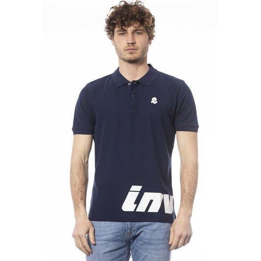 Invicta Blue Cotton Men Polo Shirt $150.00 Invicta Luzworld