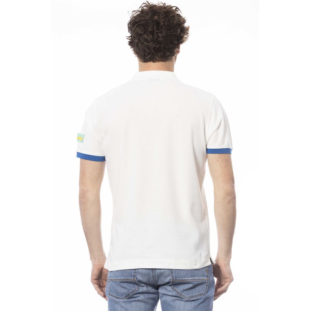 Invicta White Cotton Men Polo Shirt $153.00 Invicta Luzworld